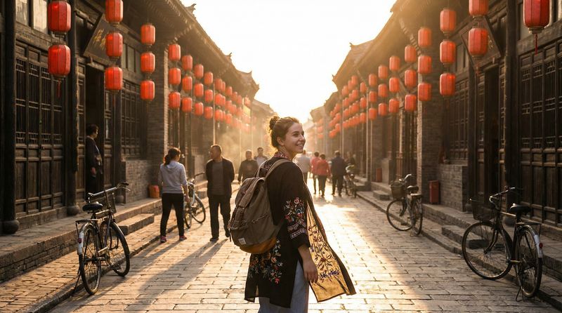 樱花ppt平遥古城旅游视频